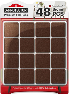 48 PCS 1" - Felt Pads Floor Protectors
