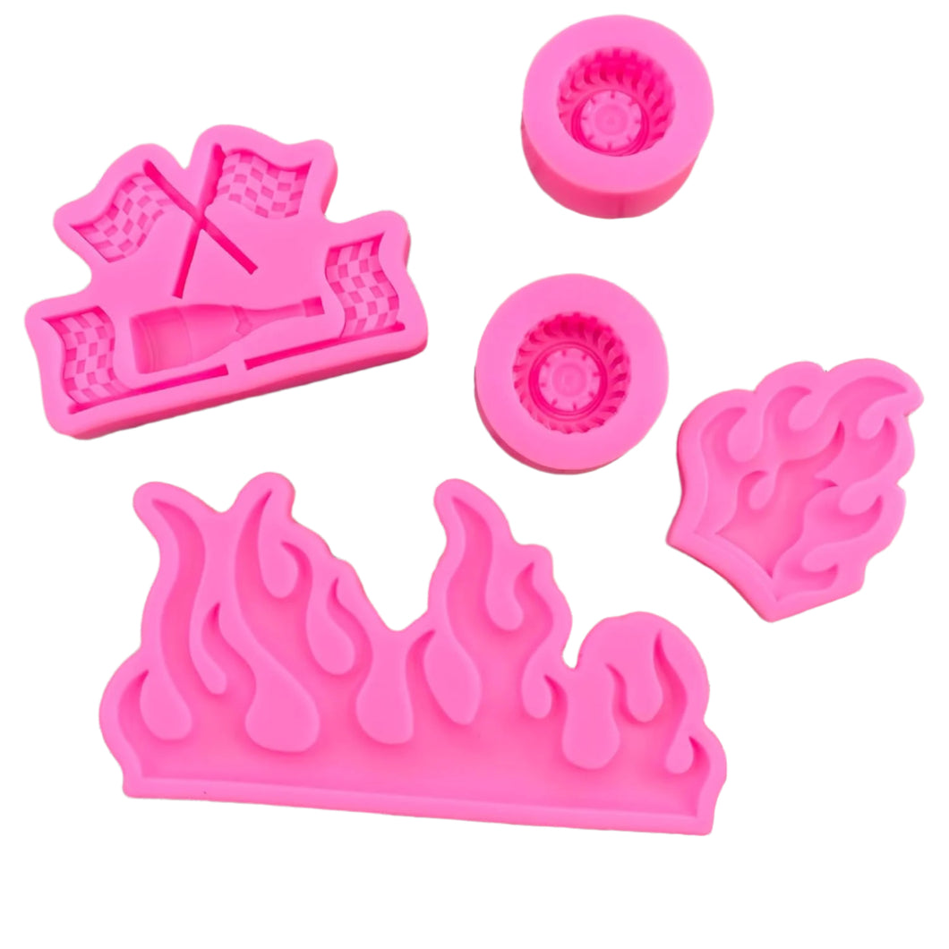 Rainmae Flame Fondant Molds