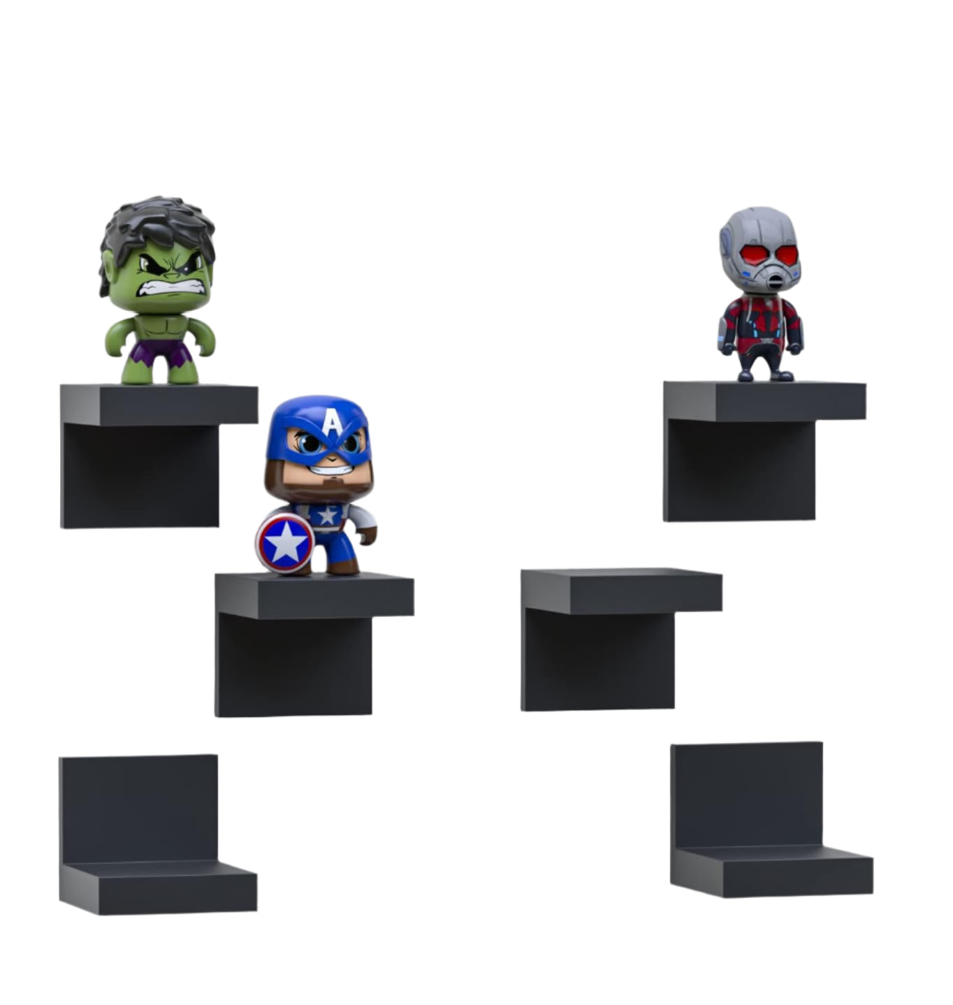 6-Pack Small Floating Shelves (Accessories Not Included) – West Tech ...