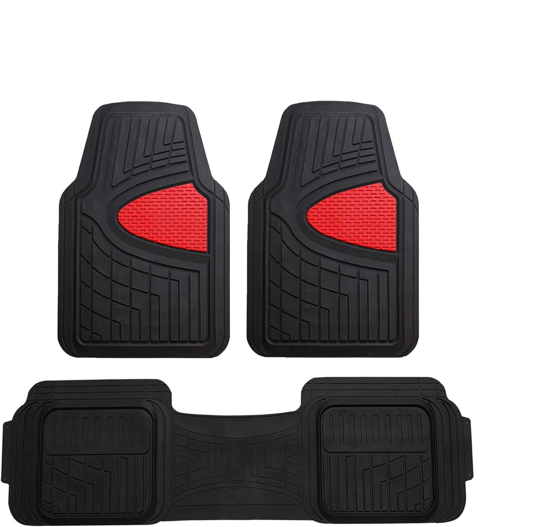 Universal Heavy Duty Car Floor Mats Red