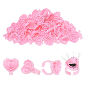 300PCS Lash Extension Glue Rings