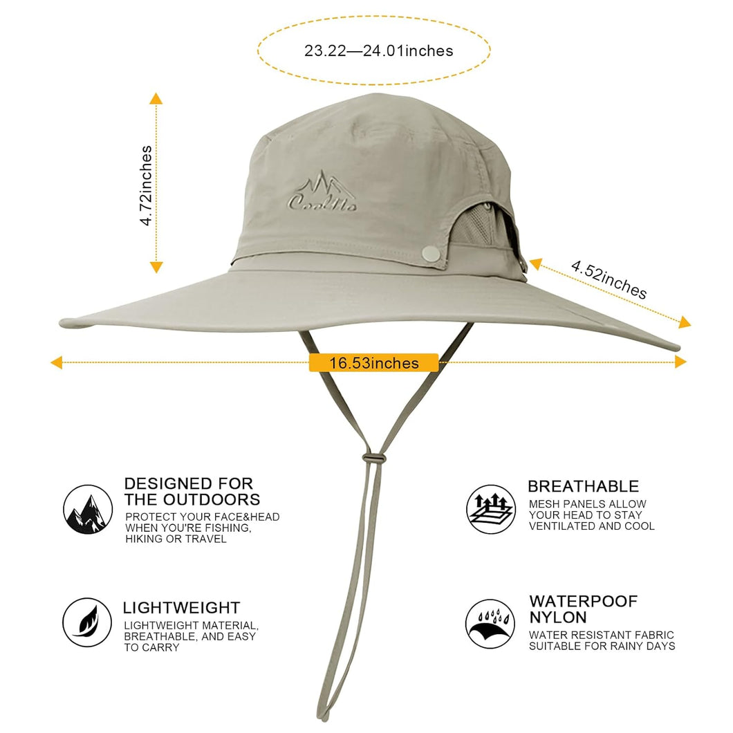 Kid's Wide Brim Sunhat Khaki