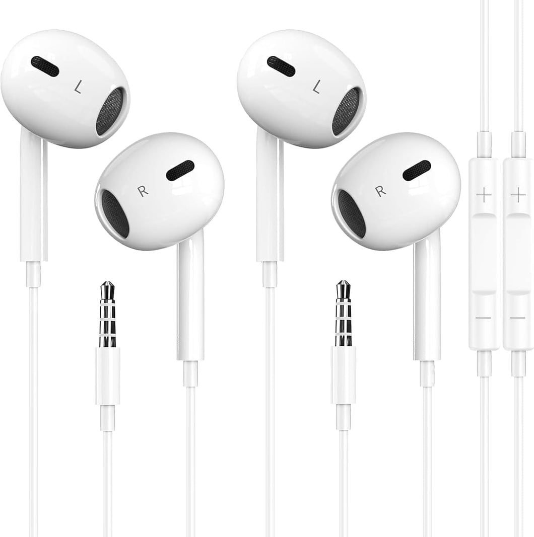 2 Pack Wired Earbuds