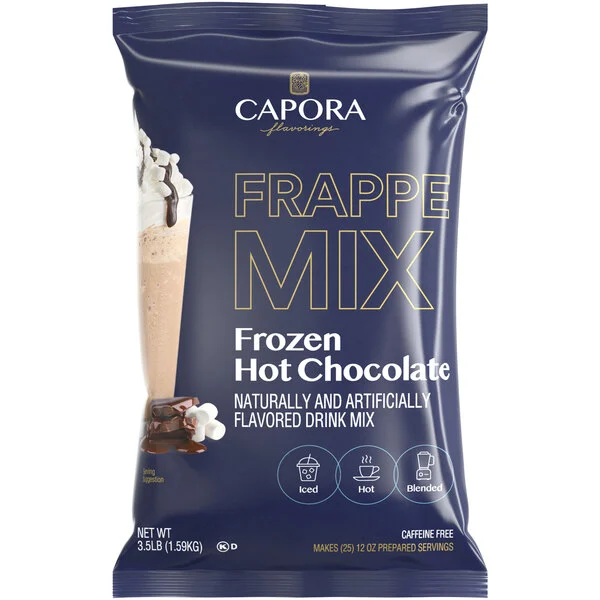 Capora Frozen Hot Chocolate Frappe Mix 3.5 lb.