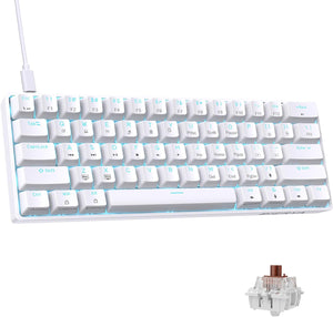 Mini Mechanical Gaming Keyboard White