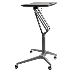 Lorell Black Laminate Top Mobile Laptop Caddy