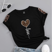 Load image into Gallery viewer, Heart &amp; Letter Graphic Tee
