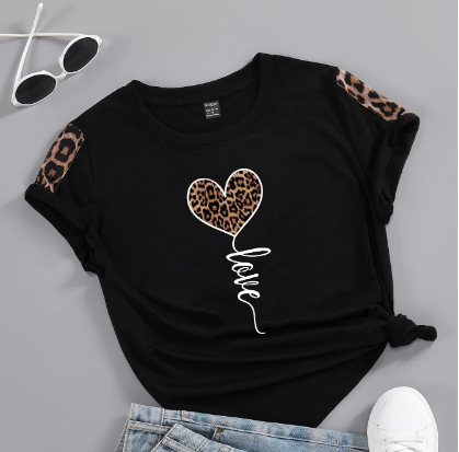 Heart & Letter Graphic Tee