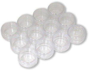 12 Piece Clear Mini Jars with Screw-On Lids