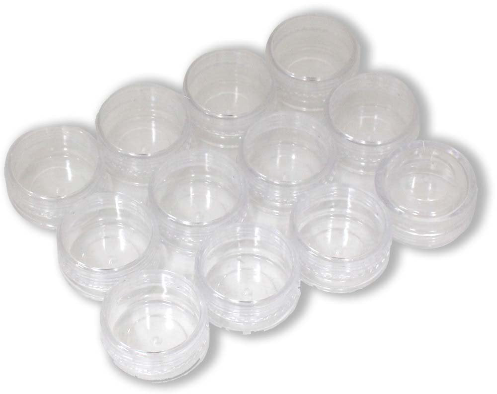 12 Piece Clear Mini Jars with Screw-On Lids