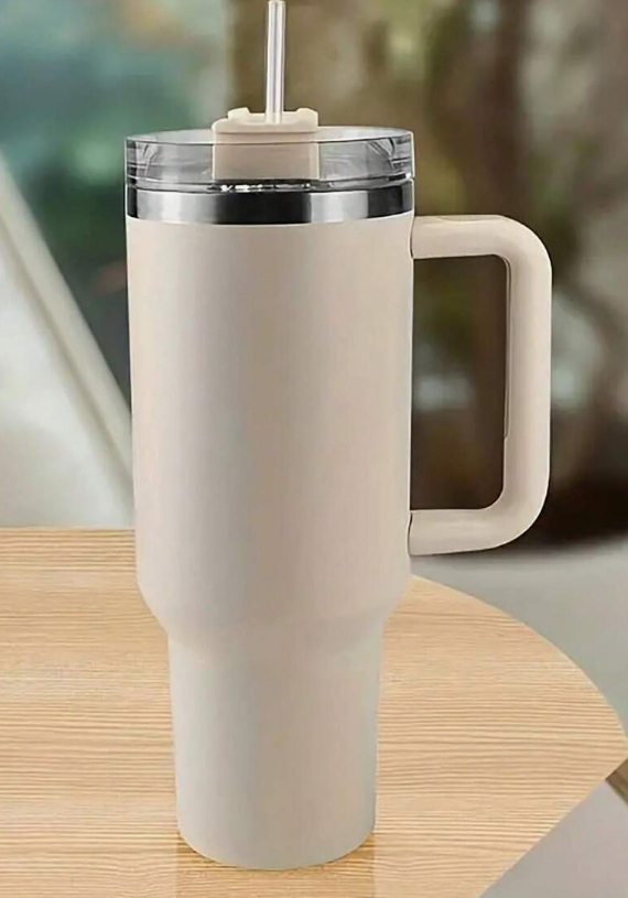 Insulated Car Cup With Straw Handle