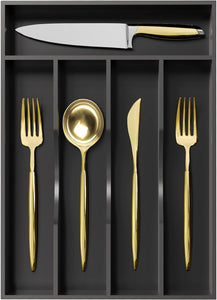 Black Wooden Utensil Organizer (Utensils not included)