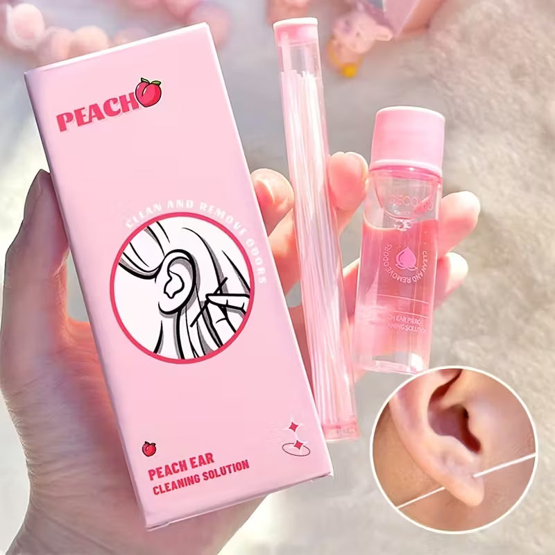 Peach-Scented Ear Hole Cleaning Solution