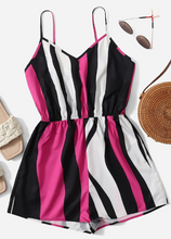 Load image into Gallery viewer, SHEIN VCAY Striped Cami Romper
