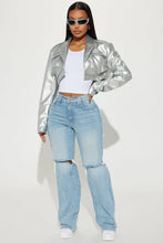 Load image into Gallery viewer, FashionNova Playing Games Ripped Straight Leg Jeans (13) Medium Wash
