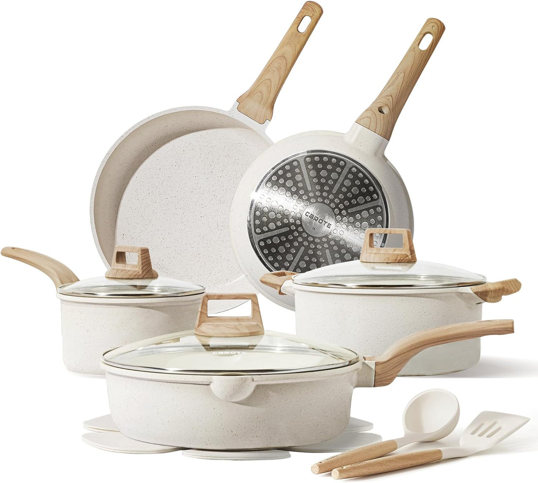 CAROTE 14 Pcs Pots and Pans Set