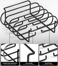 Load image into Gallery viewer, Rib Rack Stainless Steel Roasting Stand Set of 2
