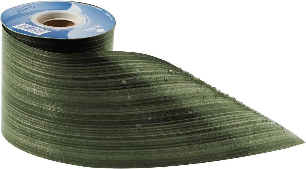 Royal Imports Green Ti Leaf Floral Ribbon 50 Yards