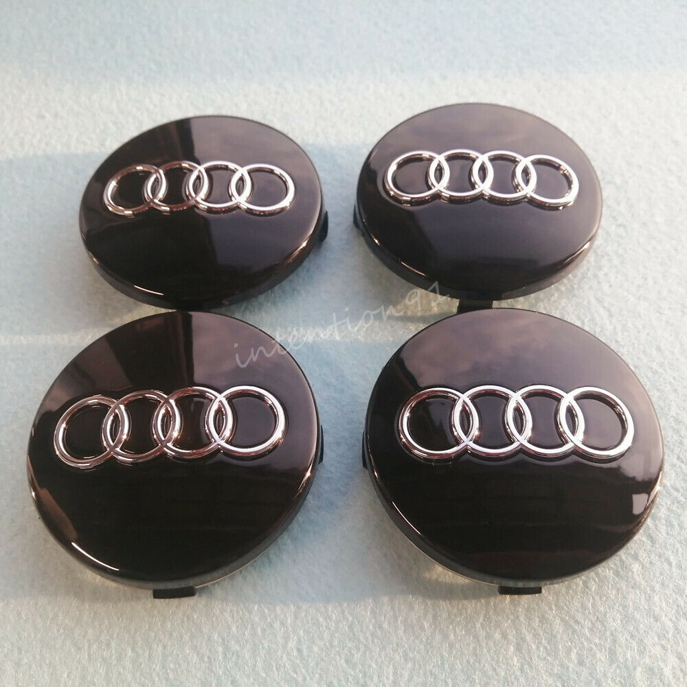 4 Pcs Audi Center Hub Caps Emblem
