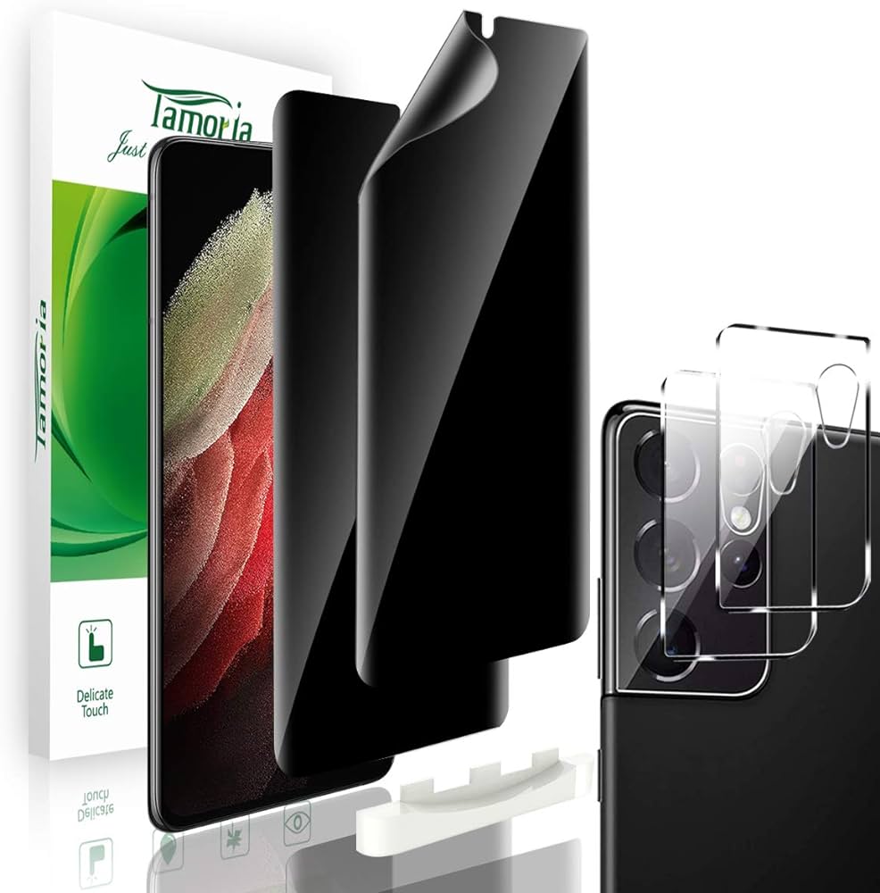 Tamoria Screen Protector for Samsung S21 Ultra 3 Pack (Clear)