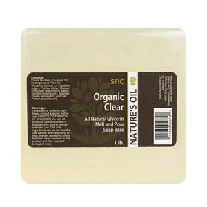 Nature’s Oil All-Natural Clear Organic Melt and Pour Soap Base
