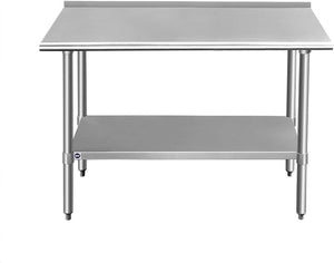 ROCKPOINT Stainless Steel Table 48"X 24" With Adjustable Undershelf