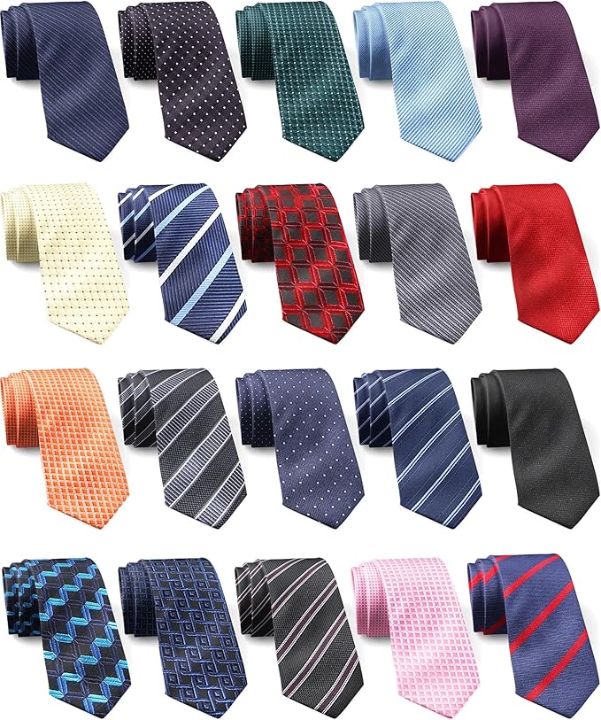 20 Pack Men Neck Ties