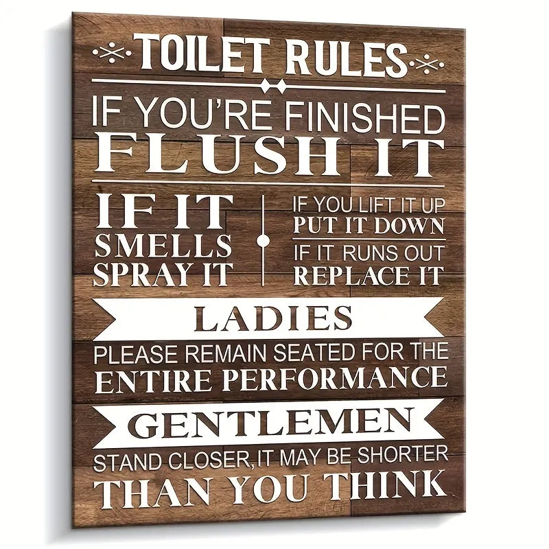 Bathroom Canvas Wall Art