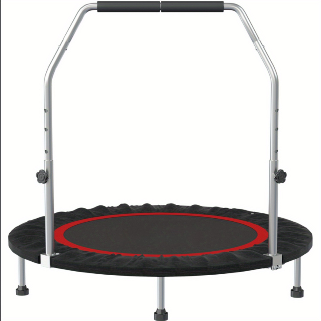 Foldable Mini Trampoline with Adjustable Bar
