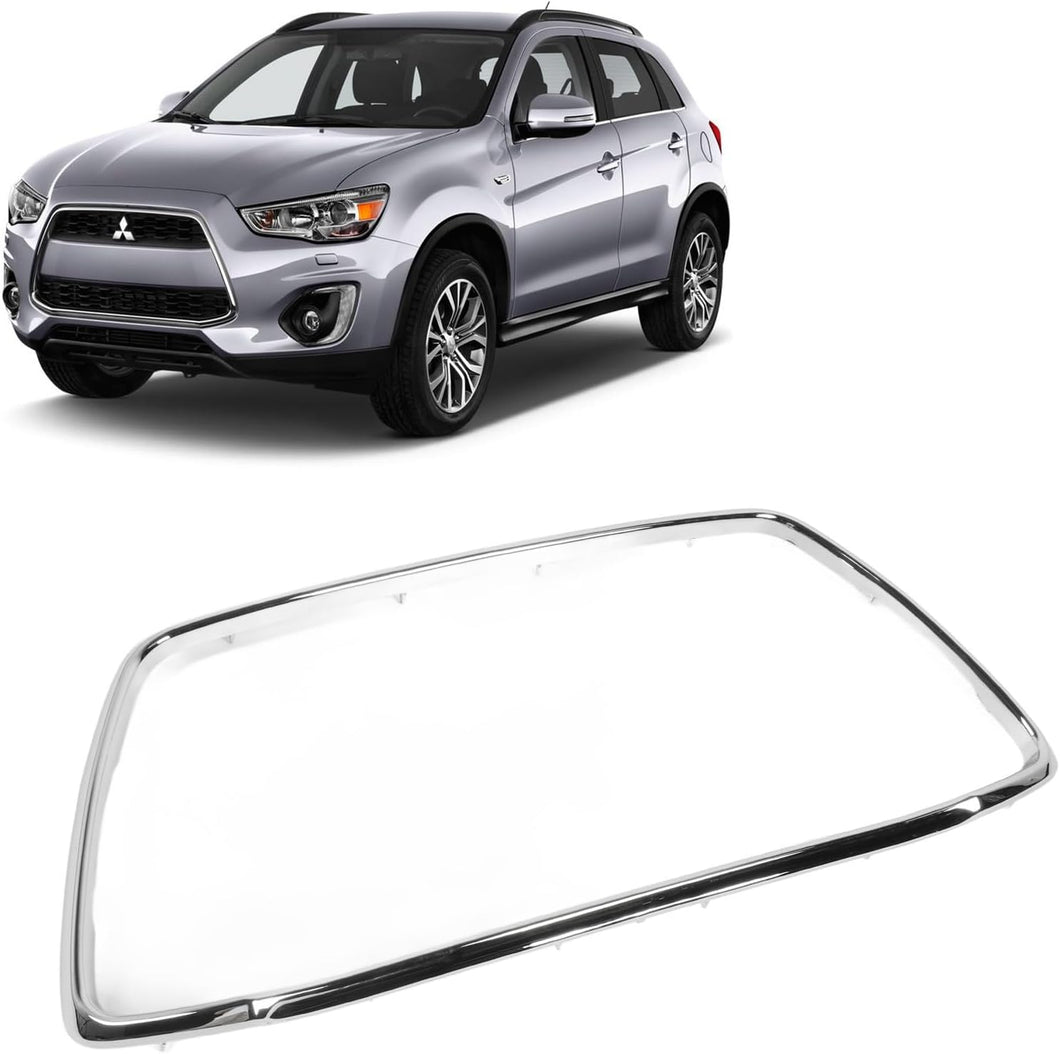 Front Bumper Grille Chrome Trim Protective Decorative Replacement for Outlander Sport ASX RVR