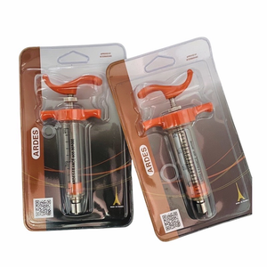 2 Pack 20 ml Reusable Syringes for Veterinary Use.