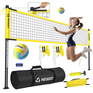 Outdoor Portable Volleyball Net Set System for Backyard