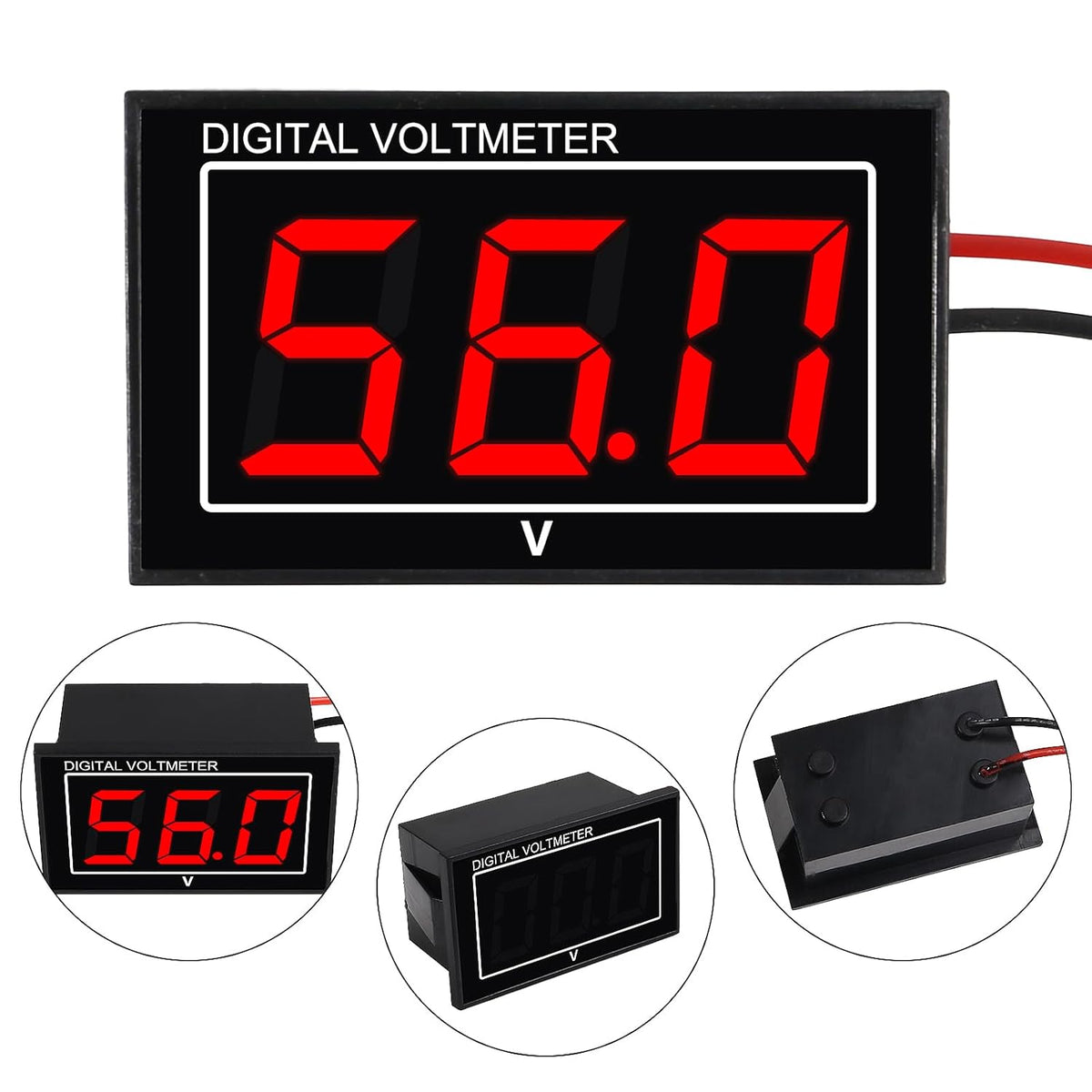 Digital Monitor Voltmeter Display DC5-130V – West Tech Shipping