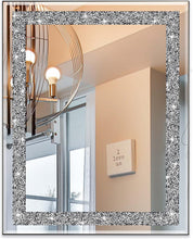 Load image into Gallery viewer, Ruomeng Rectangular Wall Mirror, 16" x 20", Crystal Crush Diamond, Bathroom, Entryway &amp; Bedroom
