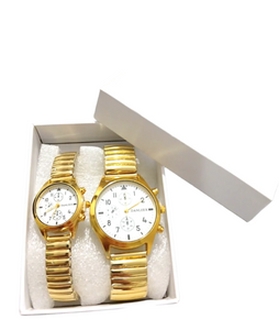 2 PCS His & Her's Watch Set.