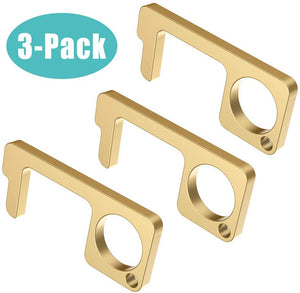 Three(3) Pack No-Touch Gold Door Opener