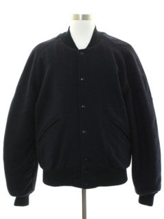 Men's Wool Blend Letterman Varsity Jacket - Medium