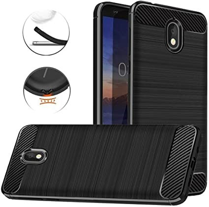 Nokia 3.1 Case, Carbon Fiber Shock Resistant Brushed Texture