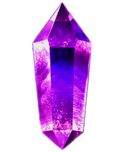 Purple Amethyst Crystal - 2 3/4in x 3/4in