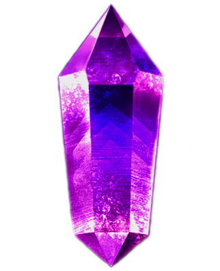 Purple Amethyst Crystal - 2 3/4in x 3/4in