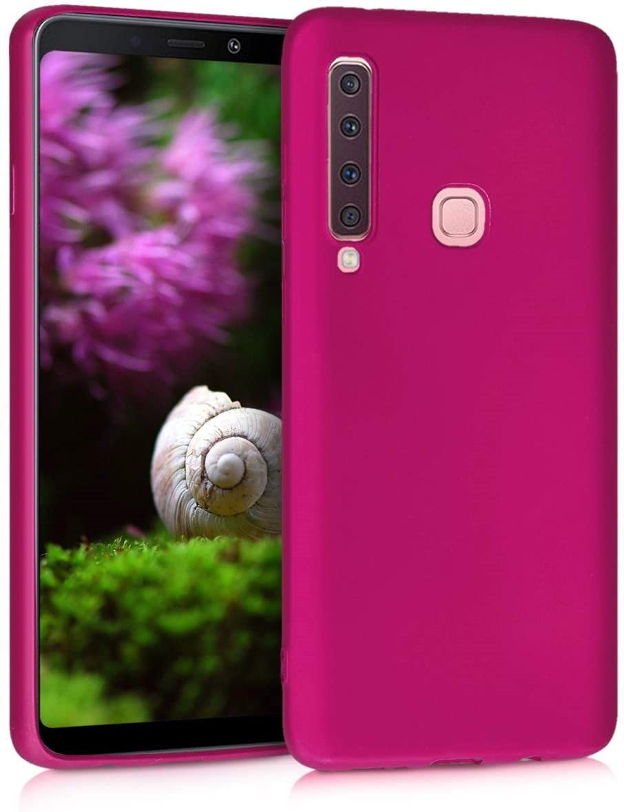 kwmobile TPU Silicone Case Compatible with Samsung Galaxy A9 (2018) - Metallic Pink