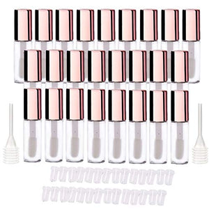 Rose Gold 1.2 ml Pretty Empty Lip Gloss Tubes / Containers - 25 Pack