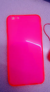 TPU iPhone 6 Plus Florescent Pink - Phone and Air pods Cases