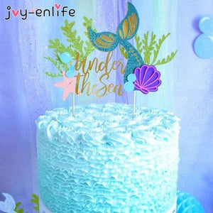 Mermaid Party Cake Decor