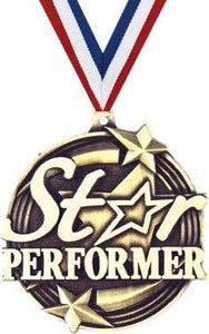 Star Performer Medal with Blue Ribbon