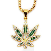 Load image into Gallery viewer, Marijuana Weed Leaf Maple Leaf Chain

