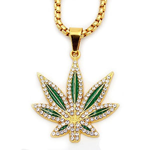 Marijuana Weed Leaf Maple Leaf Chain