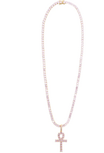 Load image into Gallery viewer, Prolific Ankh Tennis Chain - Rose Gold
